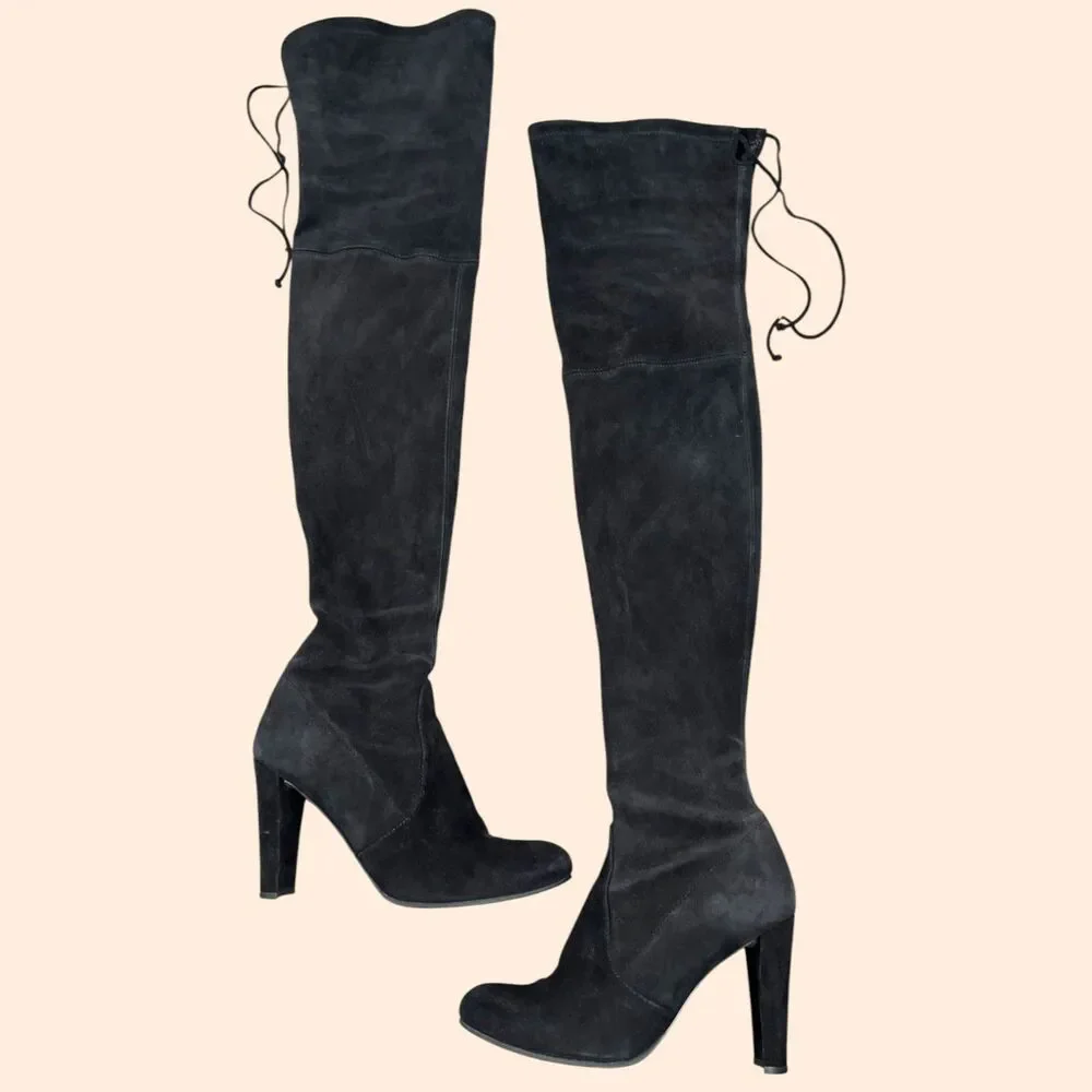 Stuart Weitzman Highland Suede Over Knee Boots